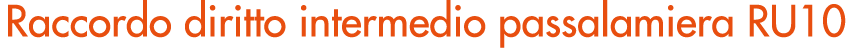 Raccordo diritto intermedio passalamiera RU10