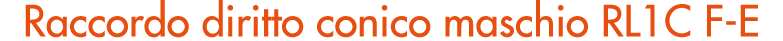 Raccordo diritto conico maschio RL1C F E