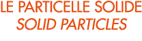 LE PARTICELLE SOLIDE SOLID PARTICLES
